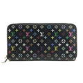 LOUIS VUITTON Monogram Multicolor Takashi Murakami Zippy Long Wallet- Black