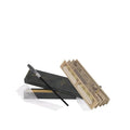 Redwood wand displayed diagonally with its black presentation box, folded paper inserts and protective wrapping.