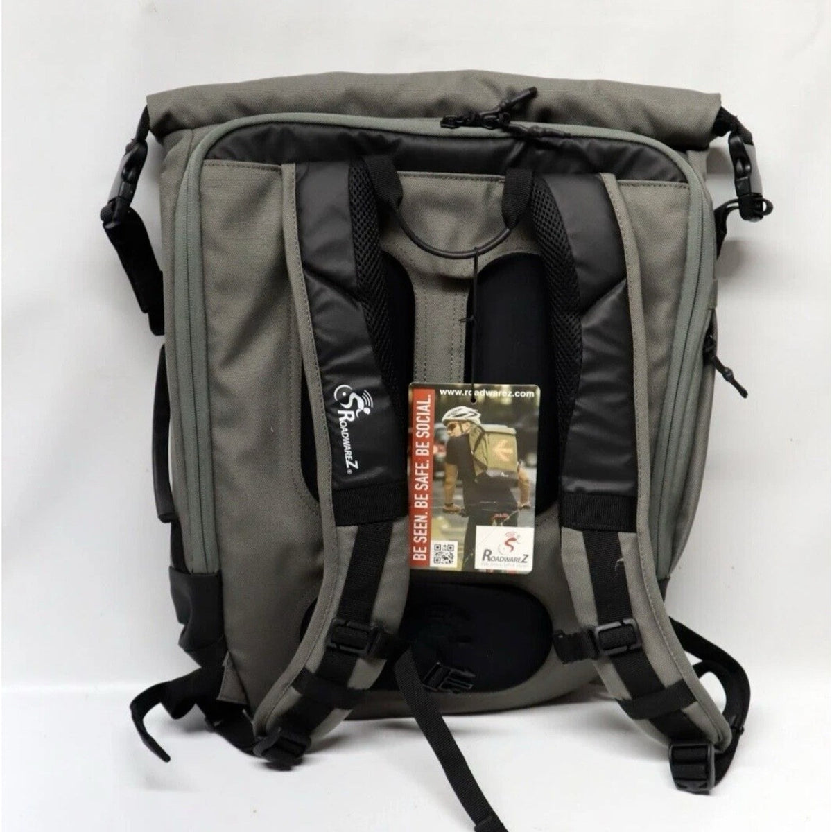 Roadwarez Street Warrior Bluetooth Enabled Cycling Backpack (Gray) - New