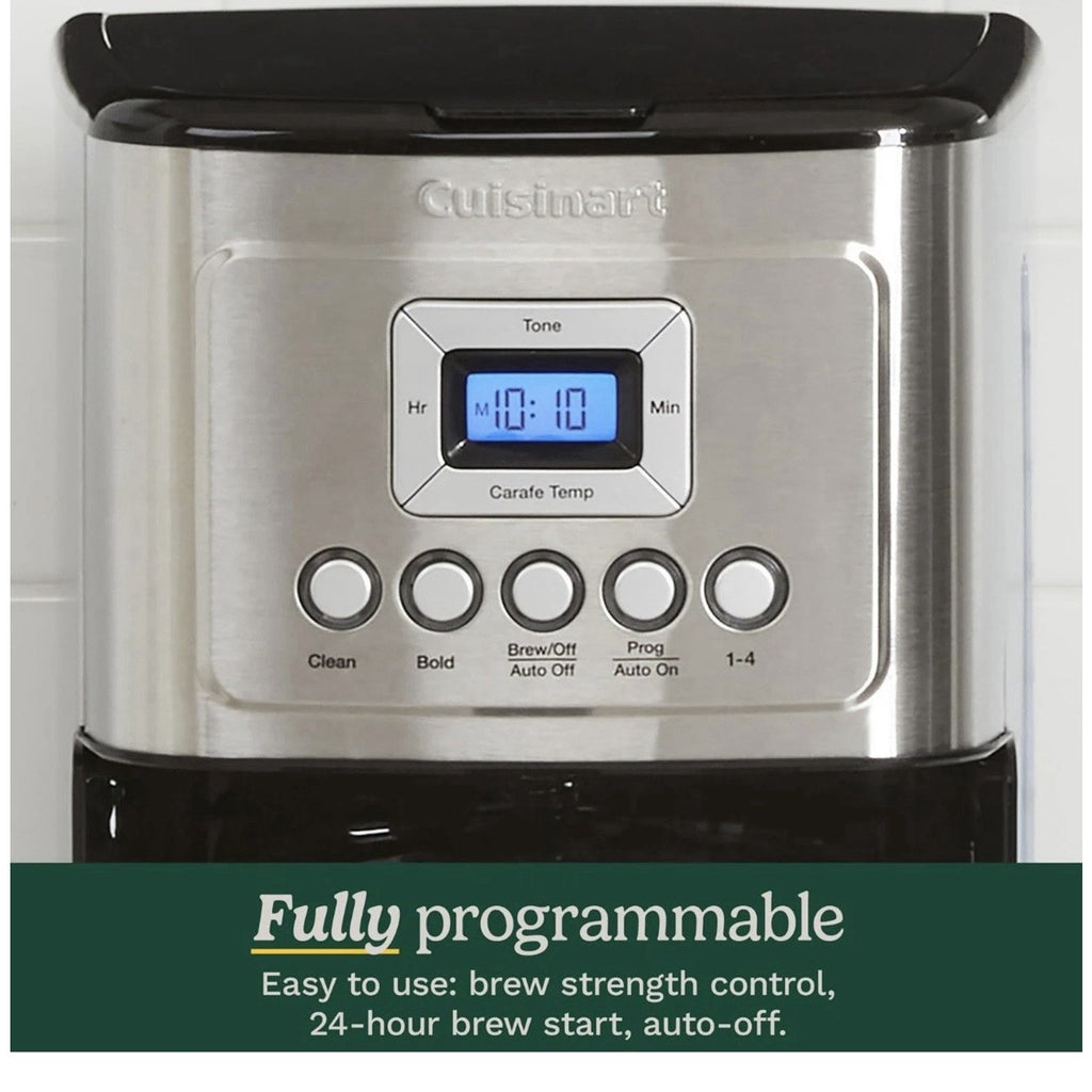 Cuisinart 14-Cup Programmable Coffee Maker with Glass Carafe – Open Box