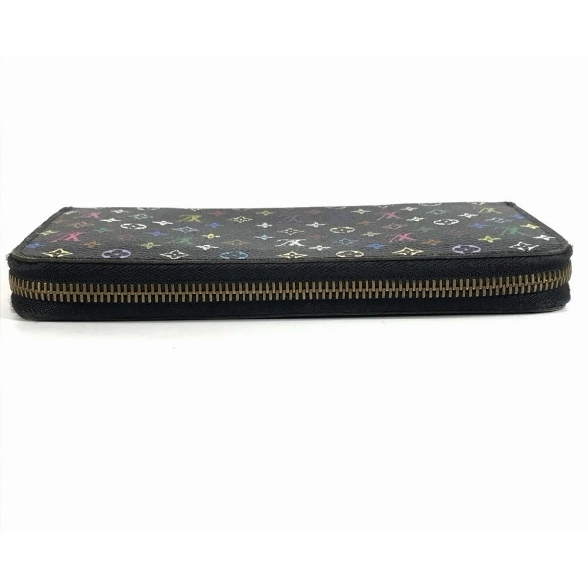 LOUIS VUITTON Monogram Multicolor Takashi Murakami Zippy Long Wallet- Black