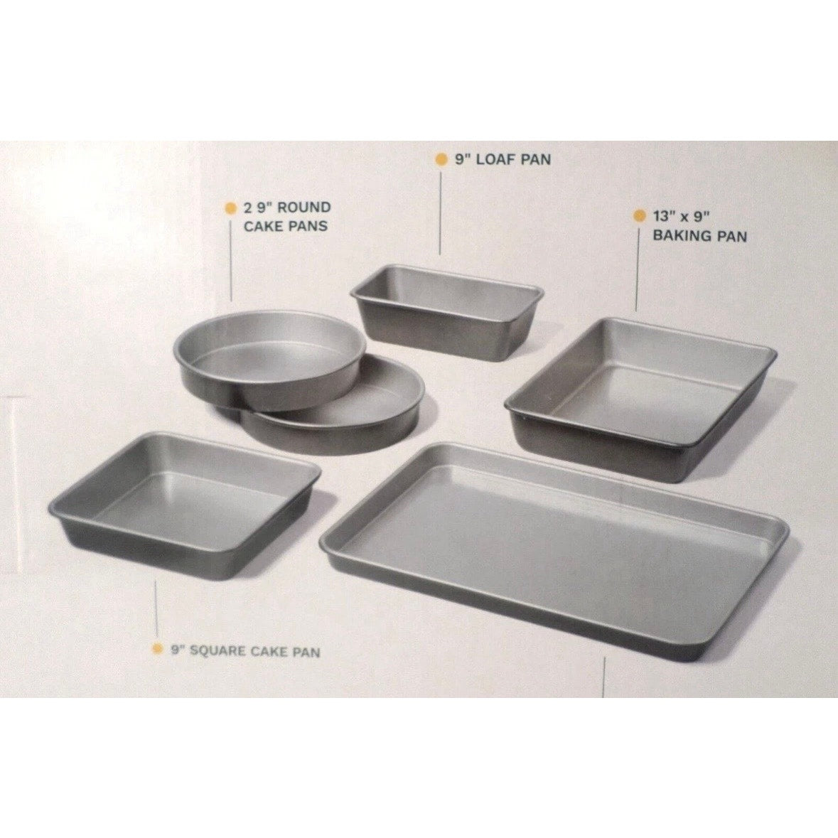 New Cuisinart 6-Piece Classic Nonstick Bakeware Set Collectors Edition