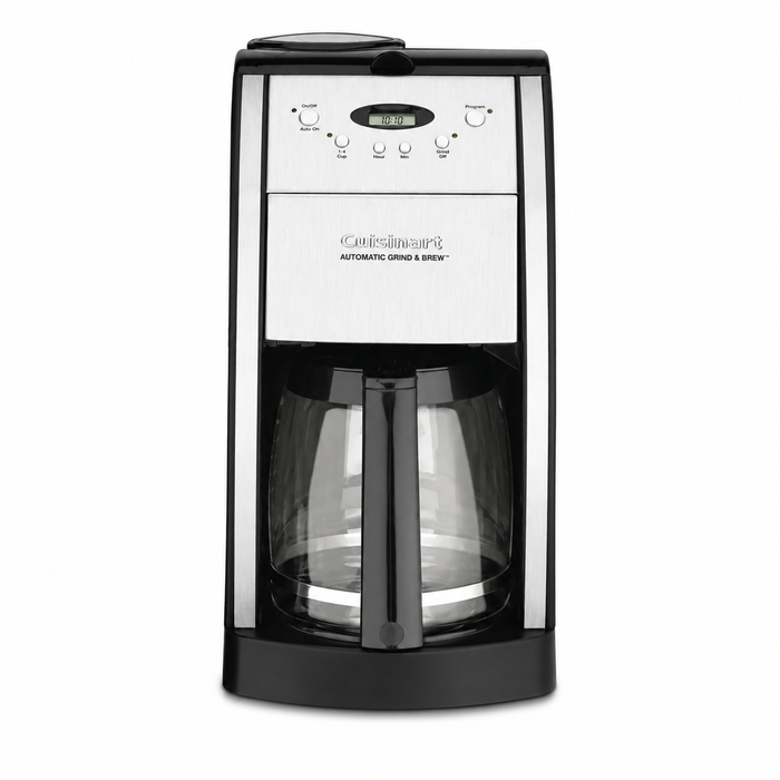 Cuisinart DGB-550BKFR Grind and Brew 12-cup coffee maker on white background