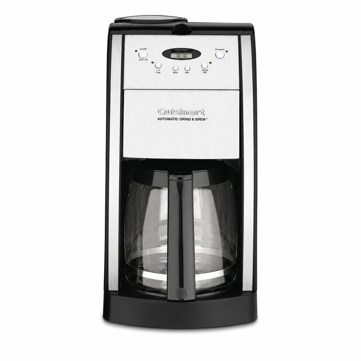 Cuisinart DGB-550BKFR Grind and Brew 12-cup coffee maker on white background