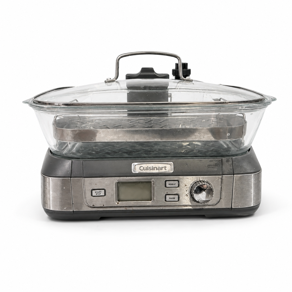 Cuisinart STM-1000FR CookFresh digital glass steamer professionally isolated on white